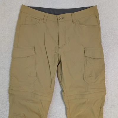NUEVO Pantalones Eddie Bauer Para Hombres 34x34 Convertibles Carga Cremallera Senderismo Nylon Spandex Foto 1 de 4