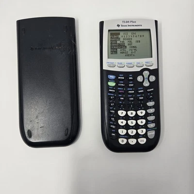Calculadora gráfica Texas Instruments TI-84 Plus con cubierta negra probada funcionando ✅ Foto 1 de 4