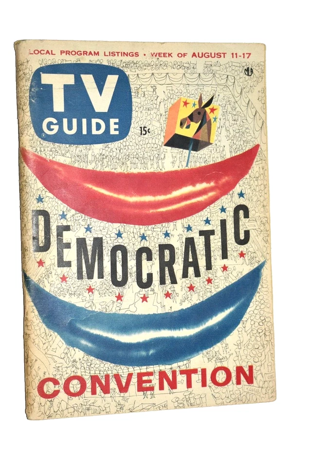 1956 TV Guide August 11 Democratic Convention Special Issue - Image 1 of 1
