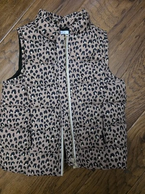 CHALECO GYMBOREE NIÑAS LEOPARDO INVIERNO ESTRELLA EXTERIOR NUEVO CON ETIQUETAS TALLA PEQUEÑA  Foto 1 de 2