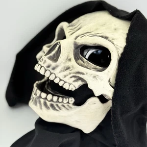 Zagone Studios Damned Grim Reaper Skull Mask Hooded Latex Horror Costume USA Mad - Picture 1 of 9