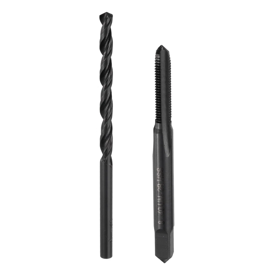 FIPUX Tap Drill Bit 8-40 UN Straight Flute Tap 3.5mm Drill Bit Black Oxide
