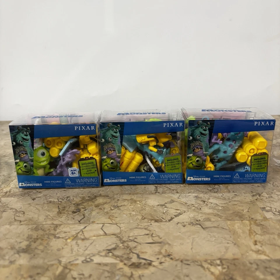 DISNEY PIXAR MONSTERS MINI FIGURES CRITTER CRATE BY CULTUREFLY