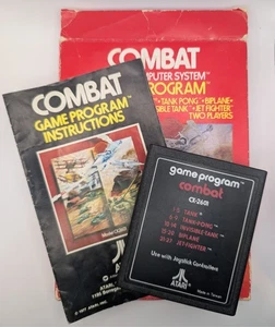 Combat (Atari 2600, 1977) CIB, Tested, Works - Picture 1 of 19