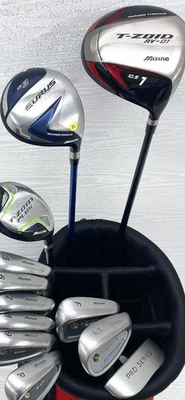 Mizuno Club Set 1W 3W 3H 5-9i Pw Fw Sw PT 12pc RH Graphite Regular Men Golf - Image 1 of 4