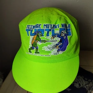Vtg 1980s Teenage Mutant Ninja Turtles Kids Ball Cap Hat Kids Baseball - Picture 1 of 9
