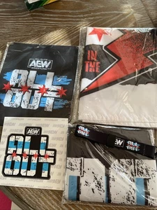 AEW CM Punk Bundle - Flags, Keychain Mousepad All Out Chicago Flag (WWE AEW) - Picture 1 of 7