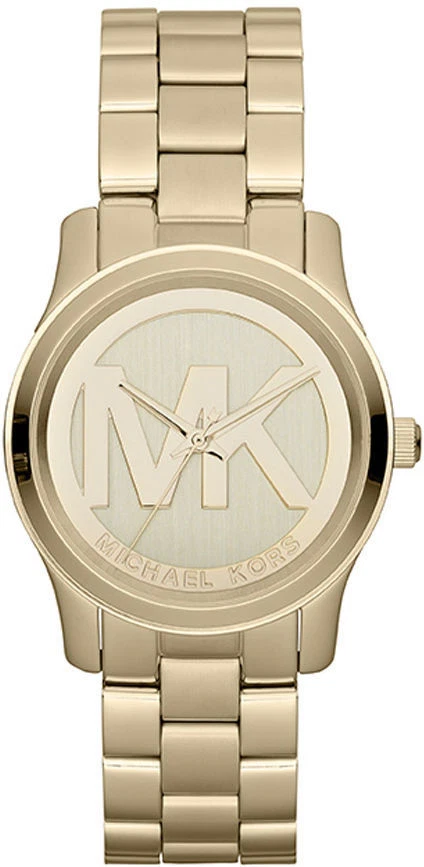 Michael Kors Runway MK5786 38mm Champagne Dial Yellow Gold Steel Women Watch
