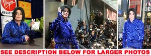 MICHAEL JACKSON 2001 INVINCIBLE TOUR 3xRARE8x10 PHOTOS - Picture 1 of 1