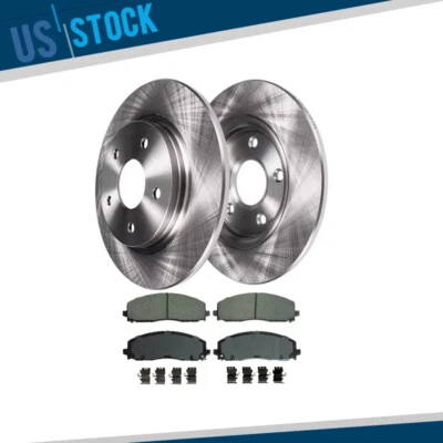 Rotores de disco delanteros pastillas de freno de cerámica para Grand Caravan Town & Country 2012-2021 Foto 1 de 4