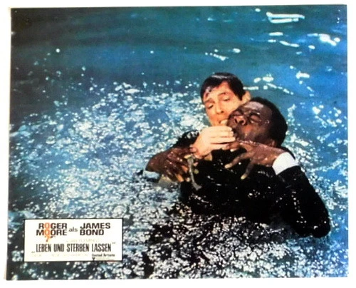James Bond 007 LEBEN UND STERBEN LASSEN original Kino Aushangfoto EA 1973  - Bild 1 von 1