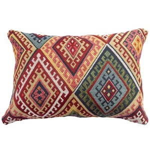Traditional Turkish Kilim Boudoir Cushion. 43cm x 30cm (17x12") Rectangle. - Picture 1 of 1