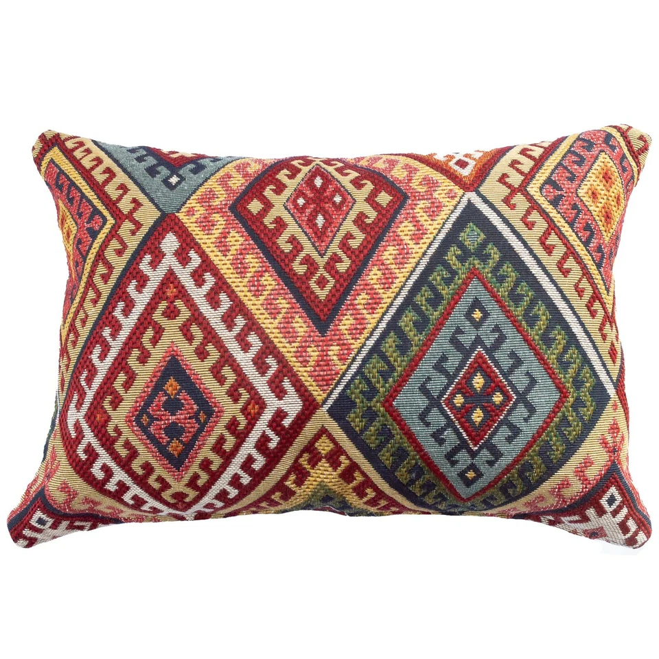 Traditional Turkish Kilim Boudoir Cushion. 43cm x 30cm (17x12") Rectangle. - Image 1 of 1
