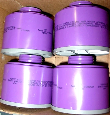 4 Survivair 108000 Cartridges Particulate Air Filter 4 PCS Box NEW OLD STOCK USA - Image 1 of 4