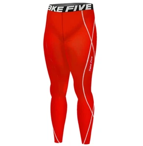 Mens Skin Tight Compression Leggings Base Layer Black Running Star Pants 167 - Bild 1 von 7