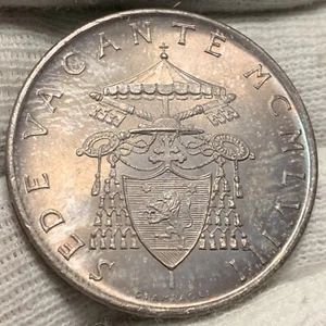 1958 Vatican City 500 Lire Silver Coin ~ Sede Vacante (The Seat Is Vacant) #M979 - Picture 1 of 5