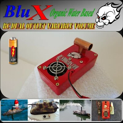 RC Model Smoke Generator 12V Duel Outlet BluX Water Based Organic Super Smoker - Image 1 of 4