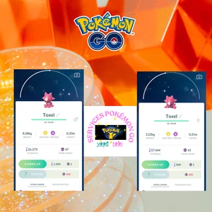 Pokémon Go | Shiny Toxel | Mini P T C 20K-100K Stardust - Picture 1 of 1