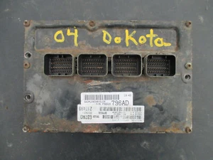 2004 DODGE DAKOTA ECM ENGINE COMPUTER 56029037ad - Foto 1 di 1