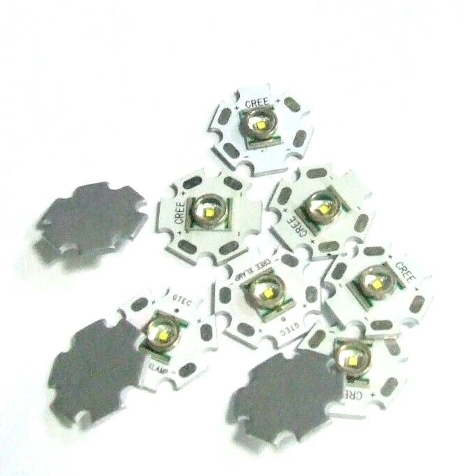 LED 3 WATT CREE BIANCO 6500 KELVIN  3,6 VOLT 750 ma  KIT 5 PEZZI - Immagine 1 di 1