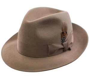 HAT SELENTINO STERLING HAT 100% GENUINE FUR FELT FEDORA 22 COLOR'S ALL SIZES - Picture 1 of 49