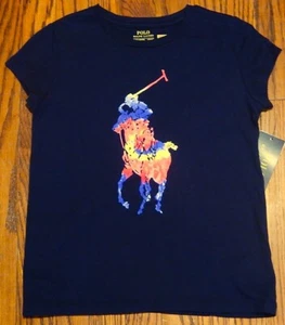 POLO RALPH LAUREN AUTHENTIC TODDLERS GIRLS BRAND NEW ORIGINAL T-SHIRT Sz 6, NWT - Picture 1 of 3