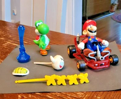 Super Mario Kart 64 Yoshi Figura 1999 Mario Kart Toybiz Nintendo Lote Foto 1 de 4
