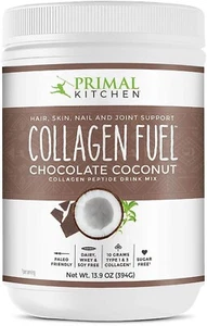Primal Kitchen Drink Mix, Collagen Fuel, Chocolate Coconut, 13.9 oz - Picture 1 of 2