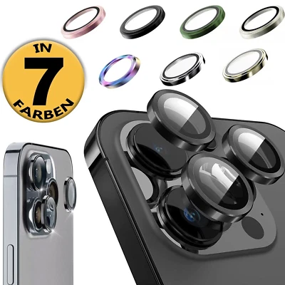 Kameraschutz für iPhone 17 16 15 14 13 12 11 Pro Max Linsen Schutz Glas Camera - Bild 1 von 4