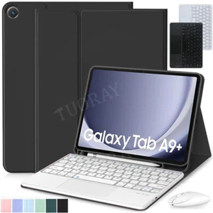 Funda con teclado táctil ratón para Samsung Galaxy Tab S9 FE/S9 S8 S6 Lite A9 Plus - Imagen 1 de 46