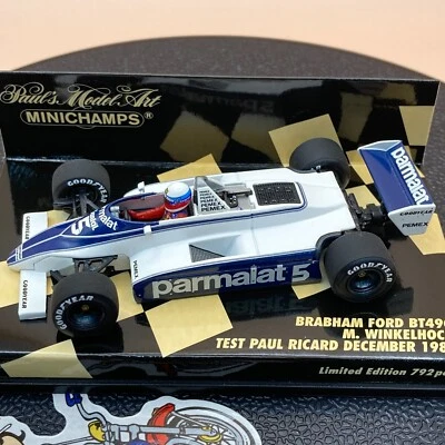 MINICHAMPS 1/43 Brabham Ford BT49C Winkelhock Paul Ricard 1981 #5 400810105 - Image 1 of 4