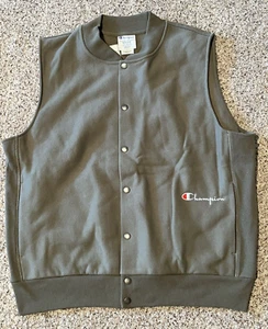 CHAMPION MEN'S REVERSE WEAVE VEST - MED - OAKMOSS OLIVE - VERY RARE!! - Picture 1 of 2
