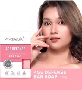 2 bars Organic Skin Japan Age Defense AntiAging Whitening Soap 100g - Picture 1 of 5
