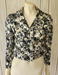 brocade jacket S 1960s mod metallic - Picture 1 of 10