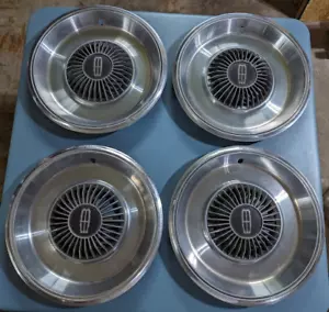1979-1989 MERCURY GRAND MARQUIS HUBCAPS 14" COLONY PARK GM Set of 4 - Picture 1 of 18