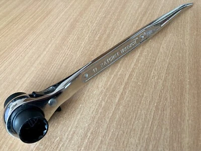 19mm 21mm Scaffolder Socket Spanner Tool 12" Ratchet Podger Wrench Reverse 19 21 - Image 1 of 4