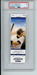 8/21 2013 Ichiro Suzuki ON TICKET Career Hit #4000 New York Yankees PSA 7 LowPOP - Picture 1 of 5