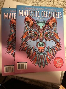 Kaleidoscope Coloring Majestic creatures volume 10 Magazine( 2 Color Magazines) - Picture 1 of 12