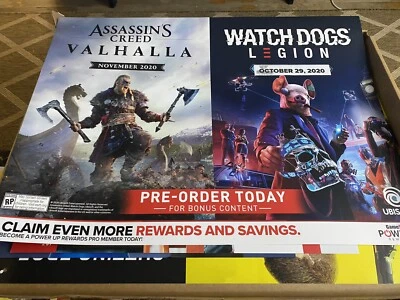 Watch Dogs Legion, Assassin’s Creed,  Store Display Poster.. Amazing poster - Photo 1/4