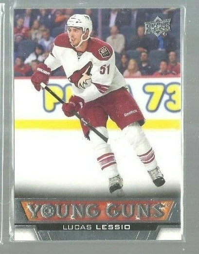 2013-14 Upper Deck #239 Lucas Lessio Young Guns RC (REF 4649) - Image 1 of 1