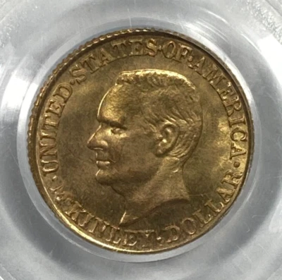 1916 McKinley $1 Gold Commemorative. PCGS MS65. - Image 1 of 4