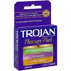 Trojan Pleasure Pack - 6 packs of 3 Condoms (18 Condoms Total) - Picture 1 of 1