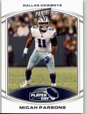 2023 Panini NFL Player of the Day Micah Parsons #4 Dallas Cowboys - Image 1 of 2