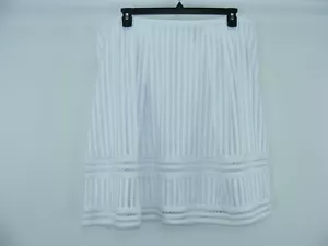 WORTHINGTON Skirt White Lace Overlay A-Line Mid-Calf Full NWT, Sz 20W - W41" - Picture 1 of 4