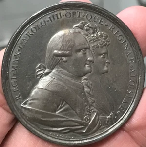 1790 Mexico City University Silver George IV Medal - Picture 1 of 2