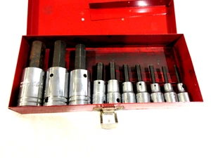 Proto #4997 10pc Hex Bit Set 3/8 & 1/2 Drive-Complete - Picture 1 of 3