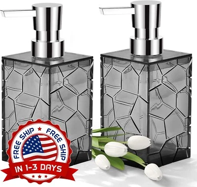 Dispensador De Jabón, Paquete De 2, Dispensadores De Jabón De Manos Con Botella. - Image 1 of 4