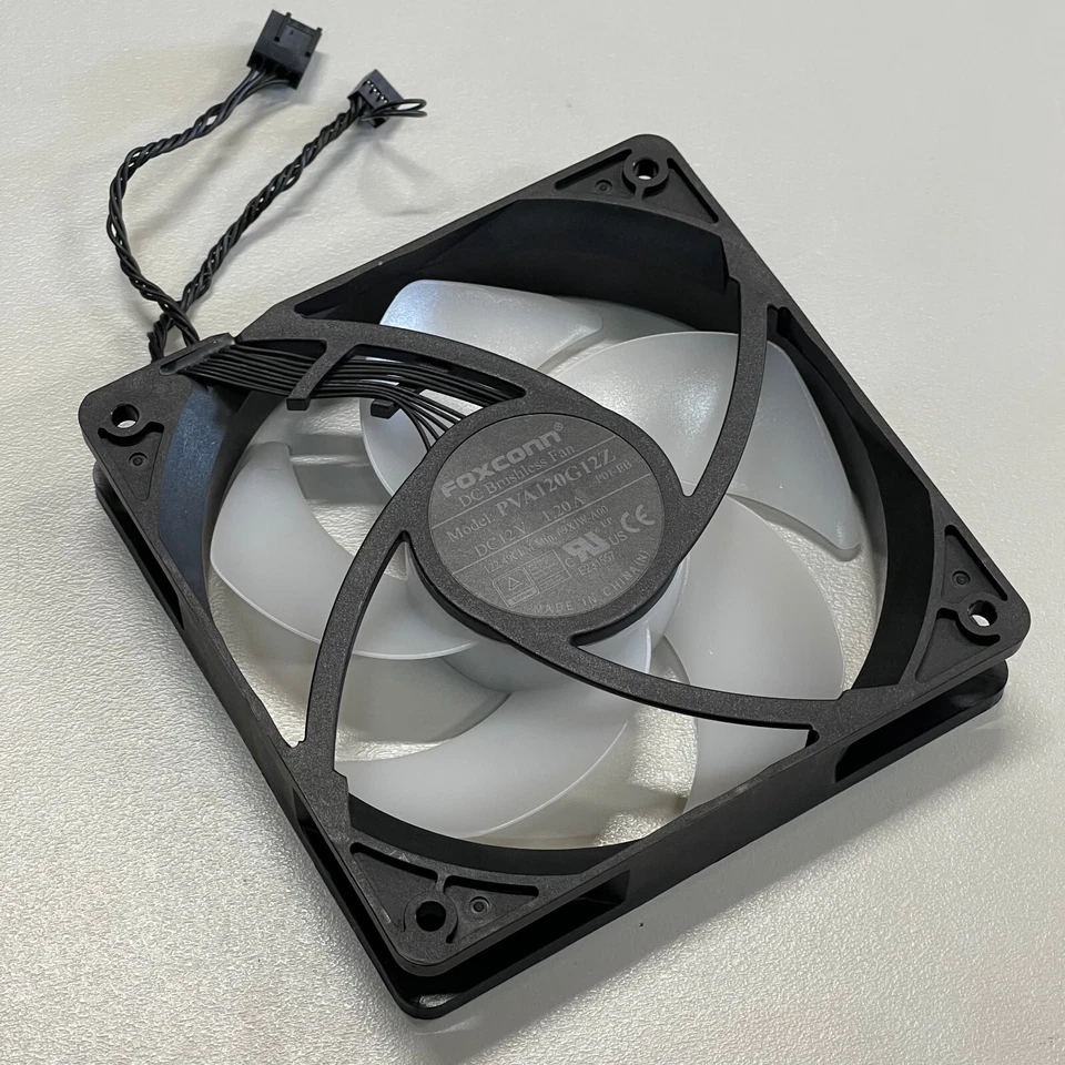 Genuine FOXCONN RGB CPU Non Cryo-tech 4-Pin Cooling Fan 069XJW 69XJW PVA120G12Z - Image 1 of 4