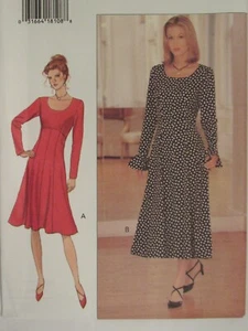 Butterick 3223 Misses Fit & Flare Kleid in 2 Längen MUSTER 6-8-10/12-14-16 UC - Bild 1 von 3