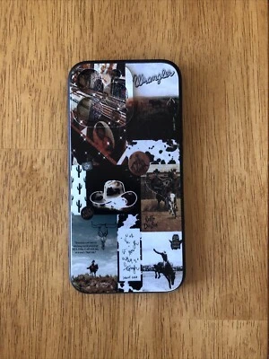 Capa macia silicone Wrangler preta estilo cowboy ocidental iPhone 13 PRO telefone - Imagem 1 de 4